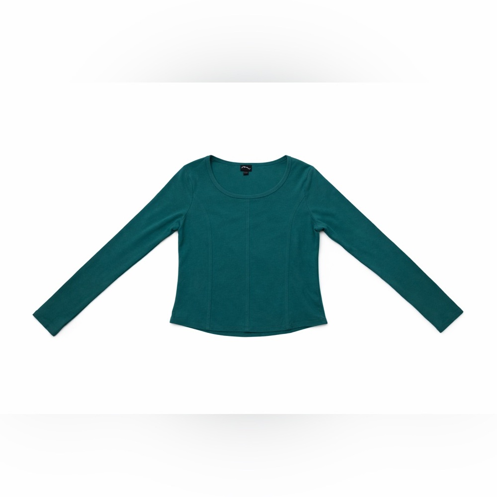 Art Class Green Long Sleeve Fitted Top XXL 14/16